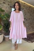 Made in Italy Menorcan Bow Back Dress Candy /8 =